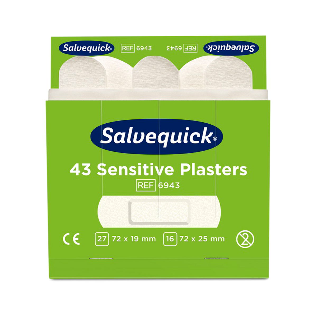 Sensitive Plasters 43 pcs 6 Refill - Cederroth