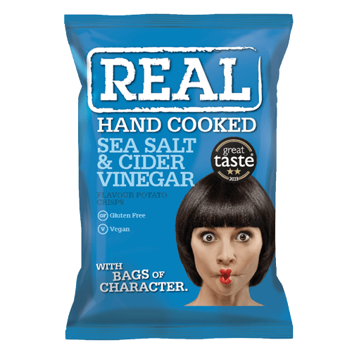 Real Chips, Sea Salt & Malt Vinegar, 35 g.