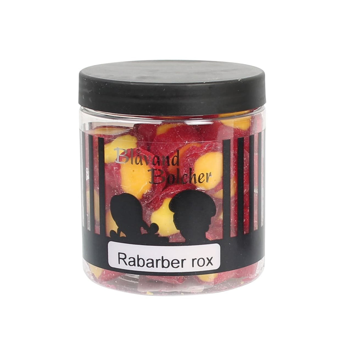 Blåvand Bolcher dåse, Rabarber rox bolcher, 170 g.