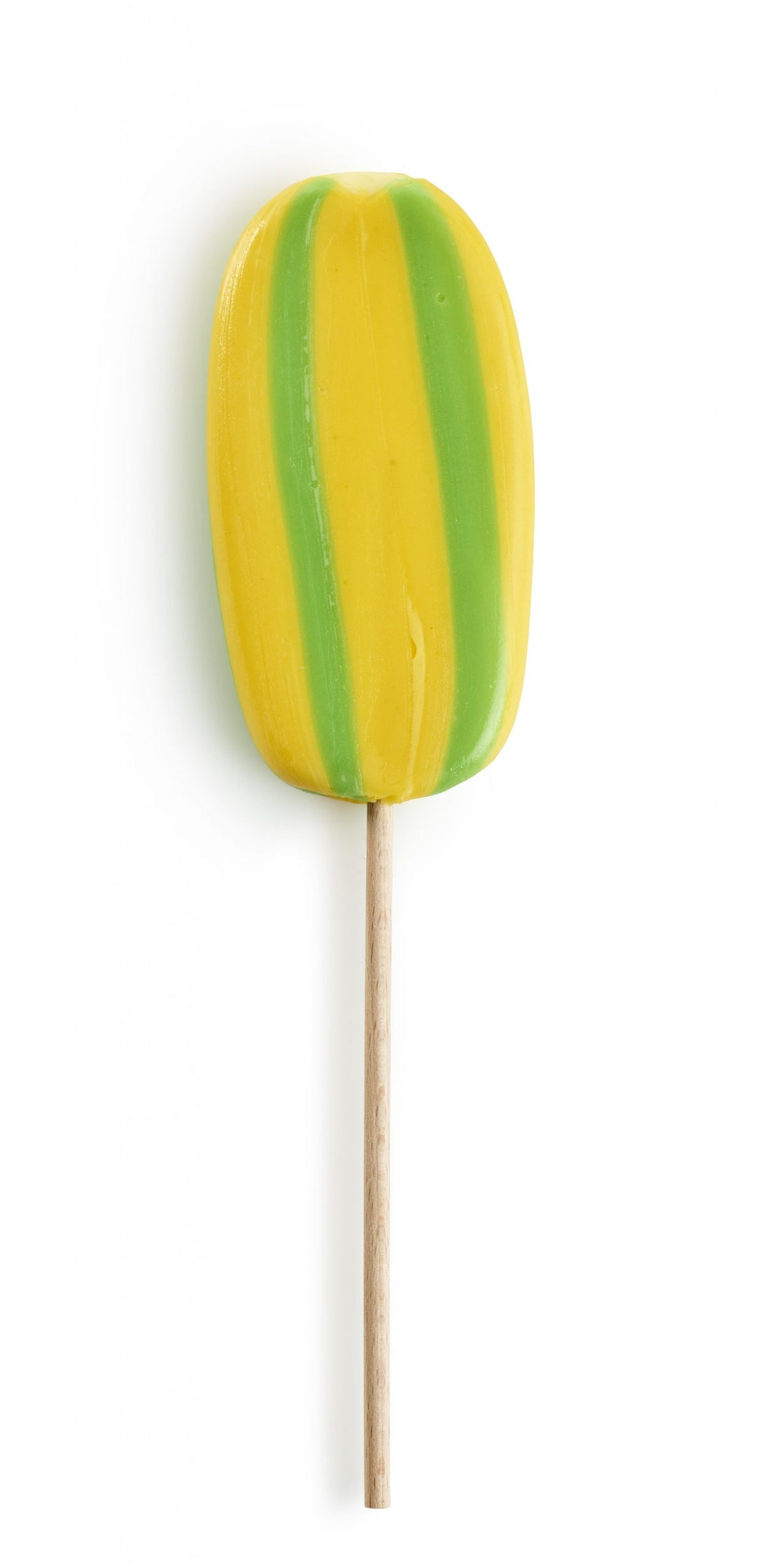 Håndpresset slikkepind med banansmag, 110 g.