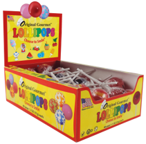 Gourmet Lollies 48 stk. display kasse (31 g. pr. stk.)