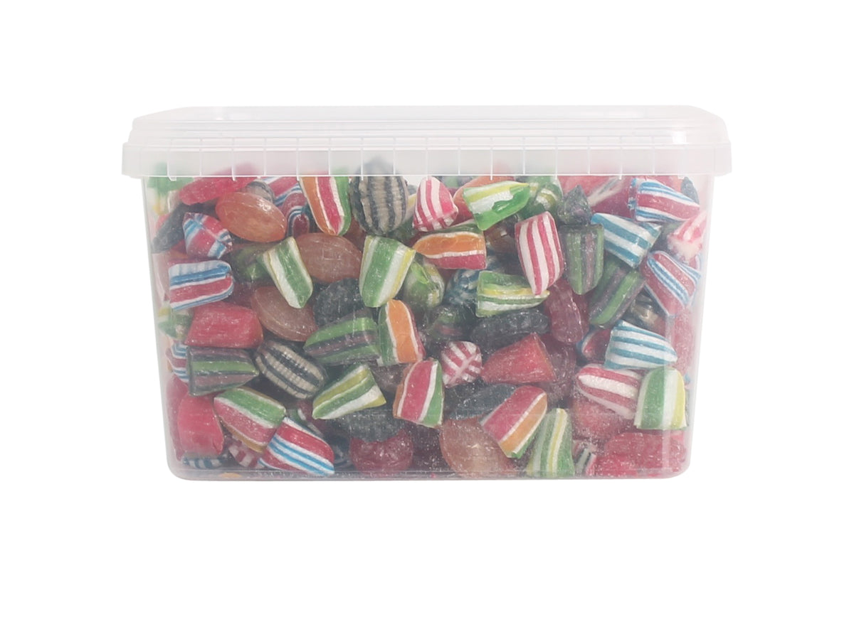 Bulk 2 kg - firkantet bøtter - Sukkerfri Blåvand Mix