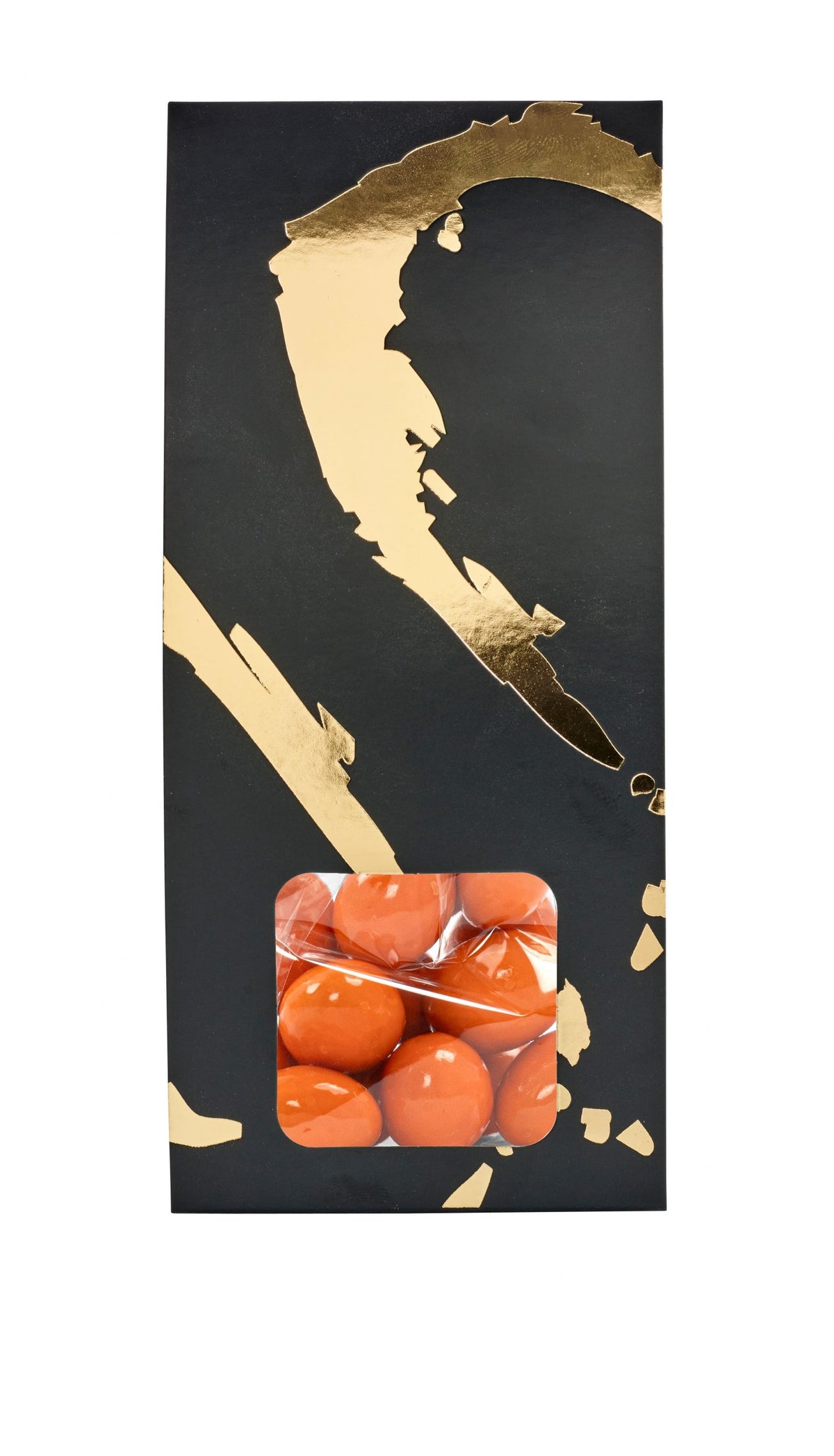 Silverheart hanger guld/sort, Mandler m/appelsin chokolade, 90 g.