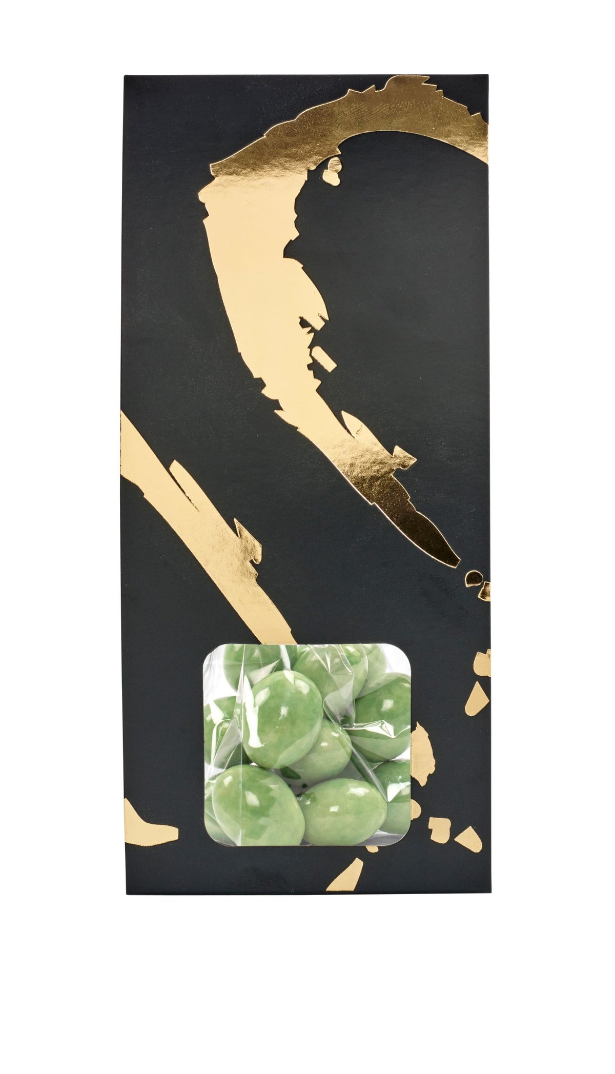 Silverheart hanger guld/sort, Mandler m/pære chokolade, 90 g.