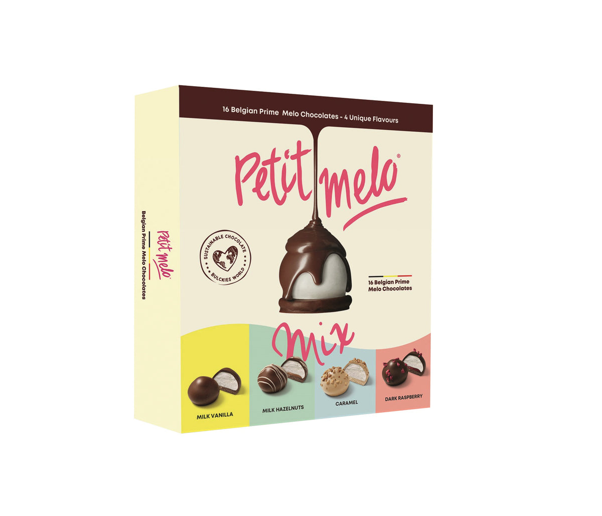 Petit Melo, Mini Flødeboller Mix m/ 16 stk. 155 g.