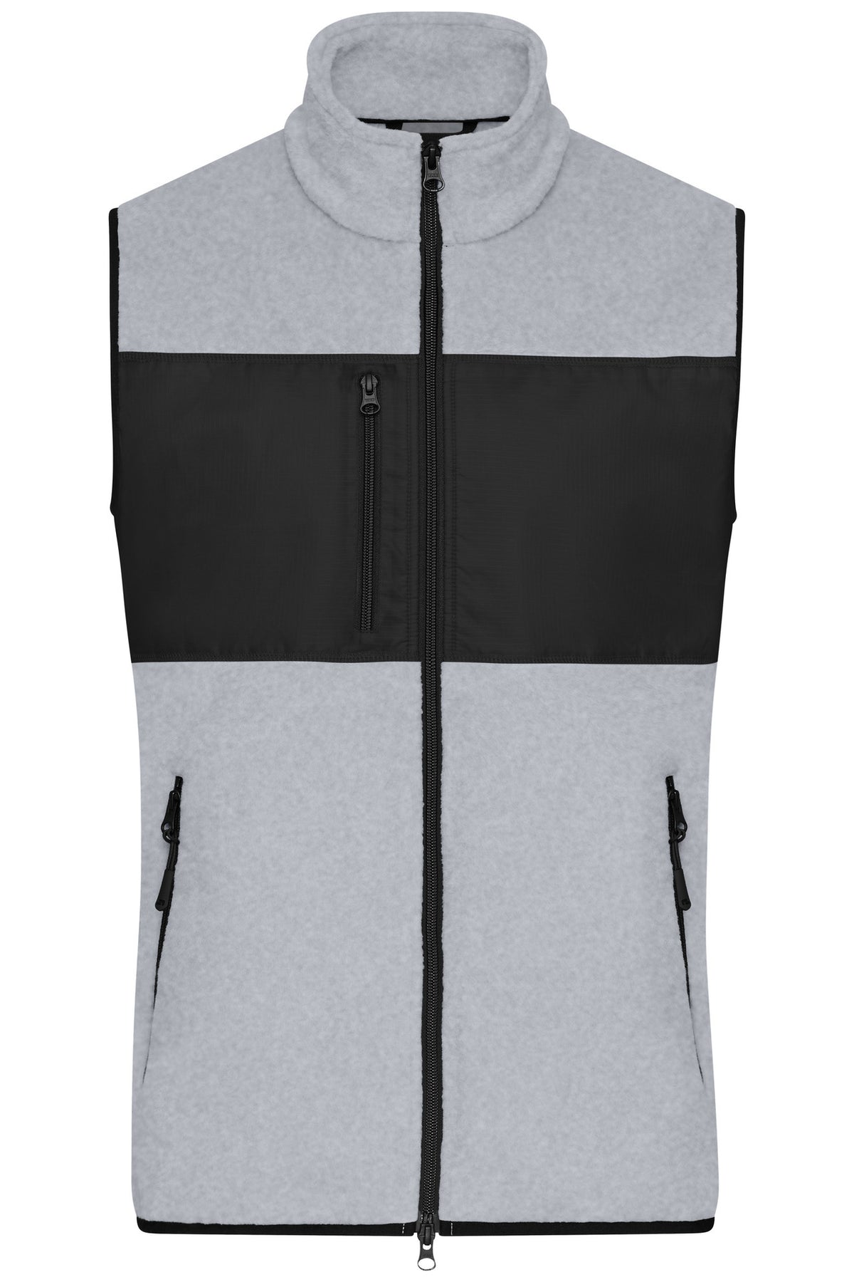 Men´s Fleece Vest - Light-melange/Black