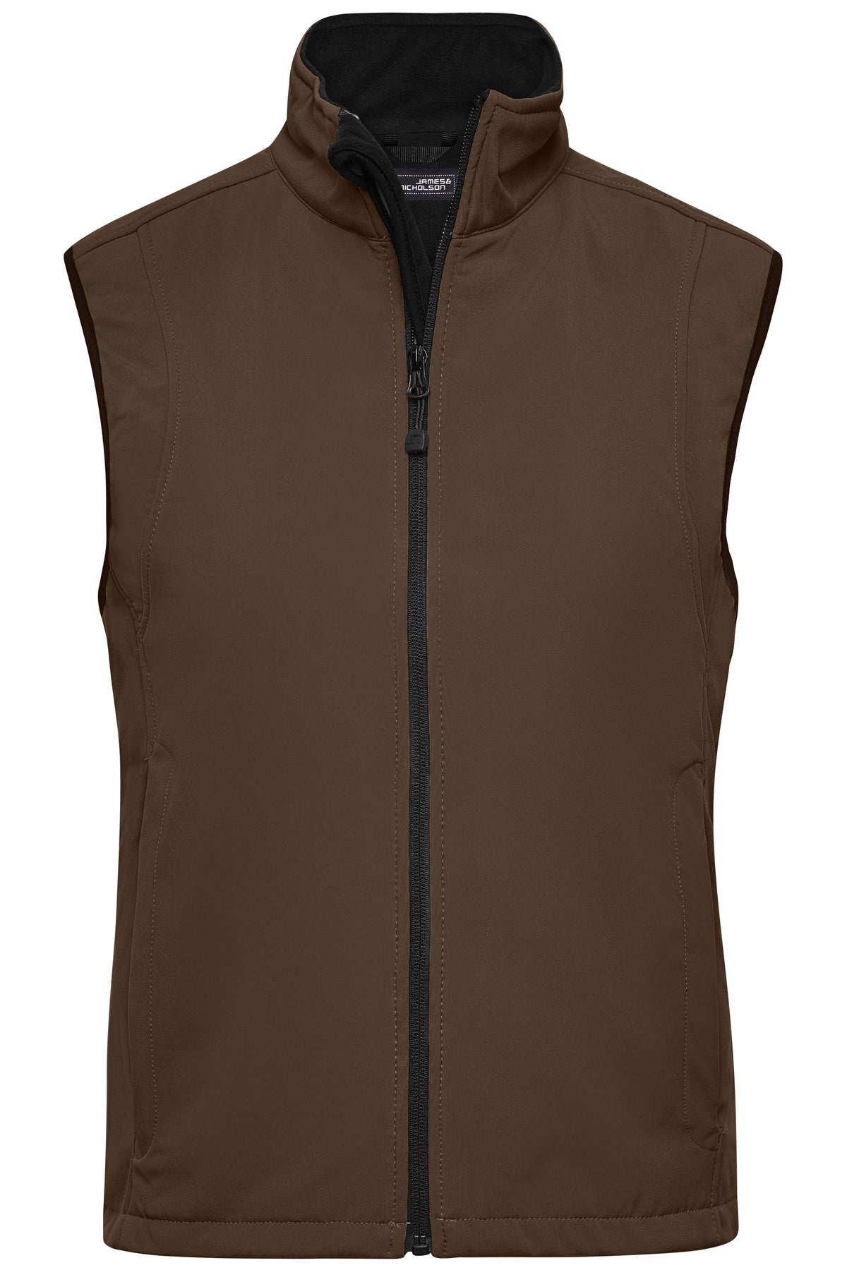 Ladies Softshell Vest - Brown