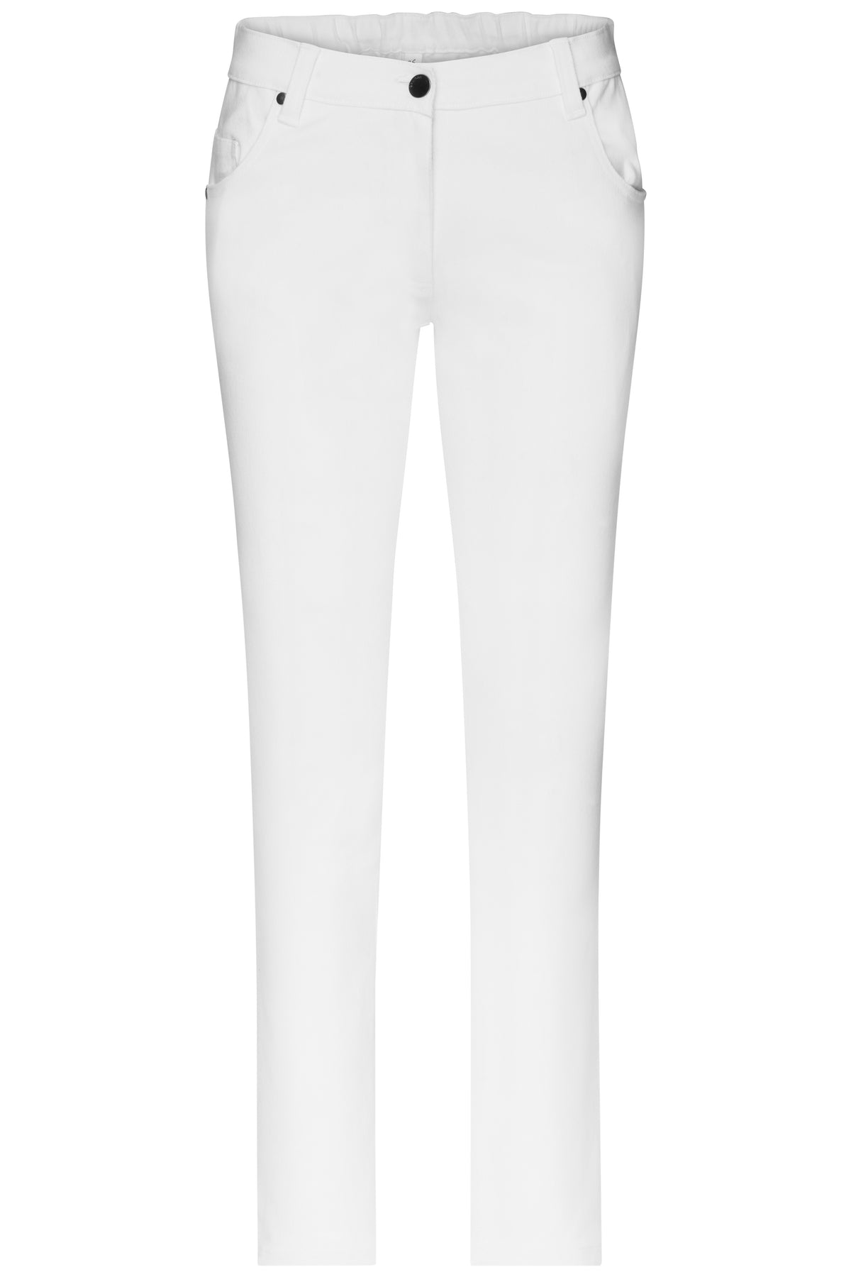 Ladies´ 5-Pocket Stretch Pants - White