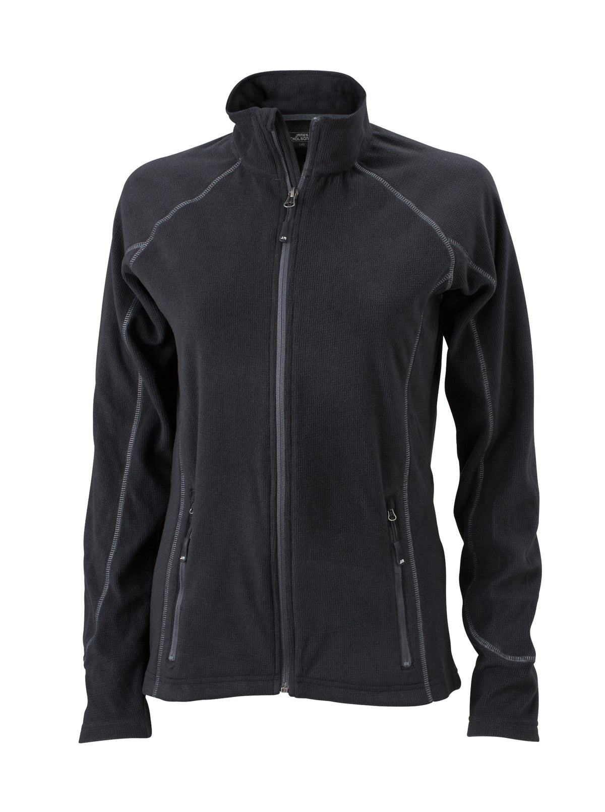 Ladies´ Structure Fleece Jacke - Black/Carbon