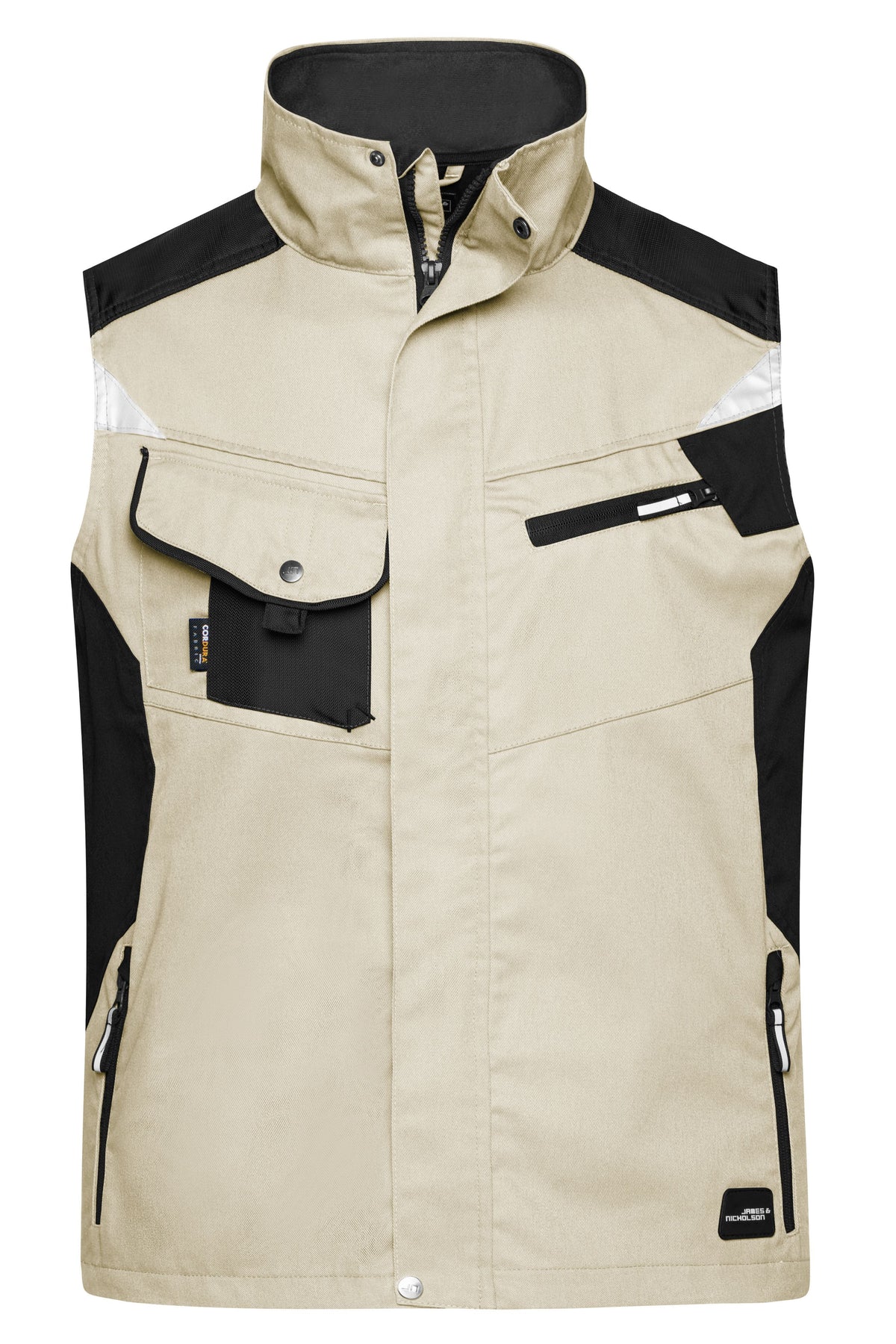 Workwear Vest - Stone/Black