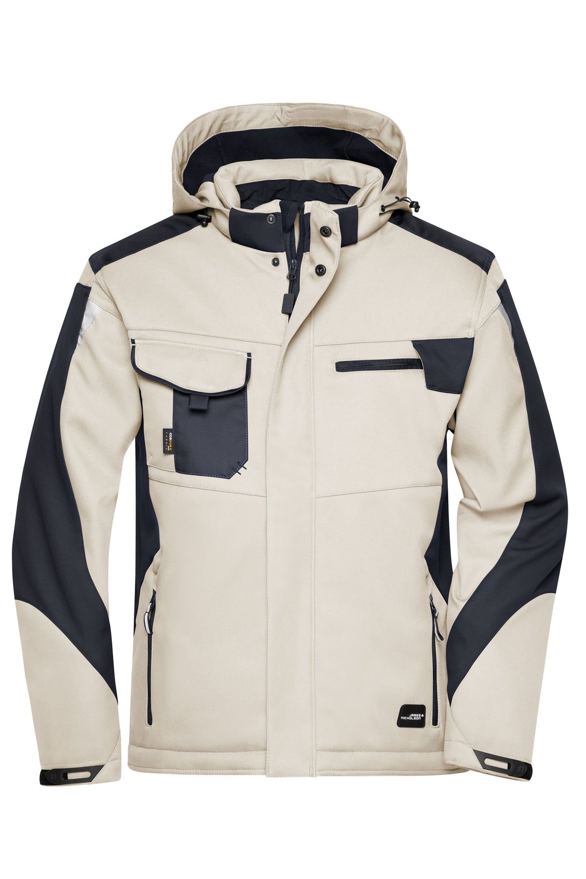 Craftsmen Softshell Jakke - Stone/Black