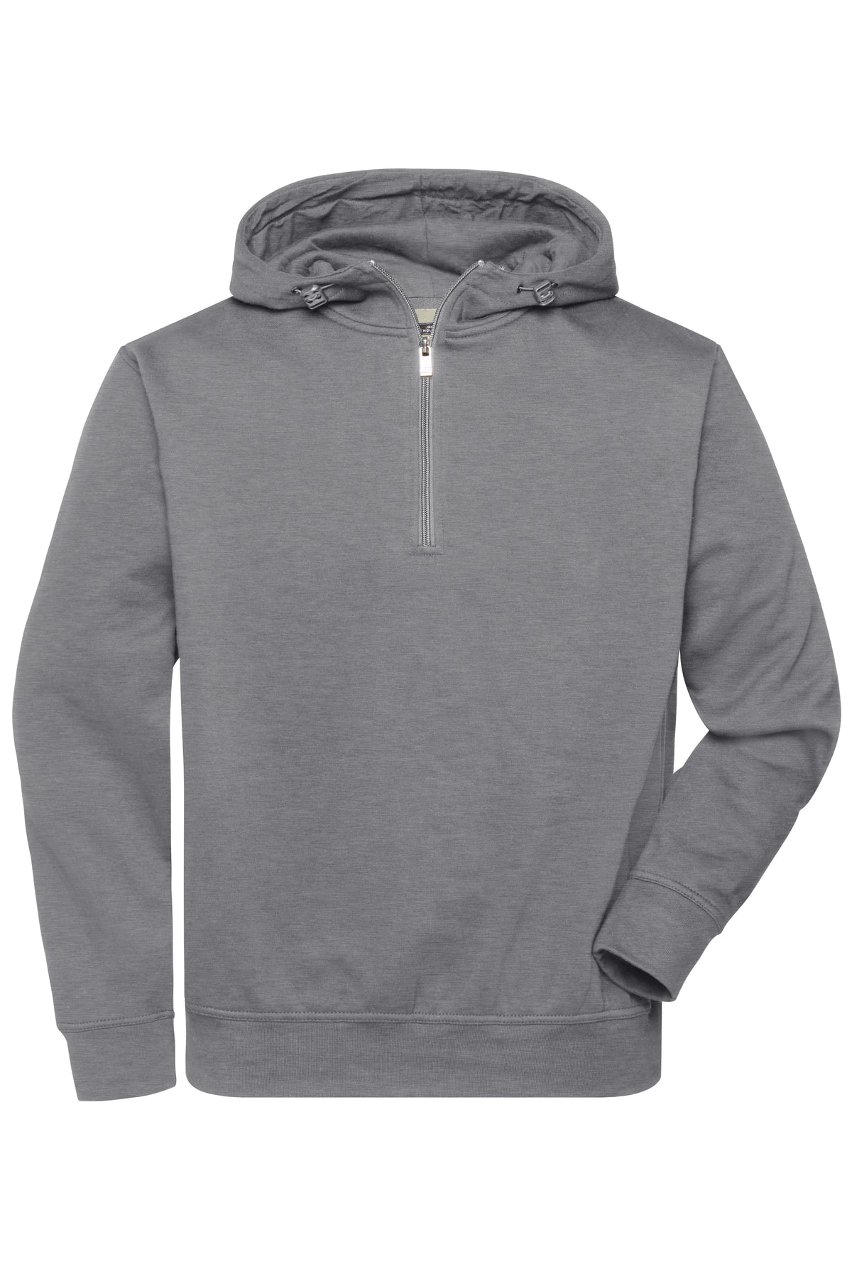 BIO Workwear-Half Zip Hoody - Light-Melange