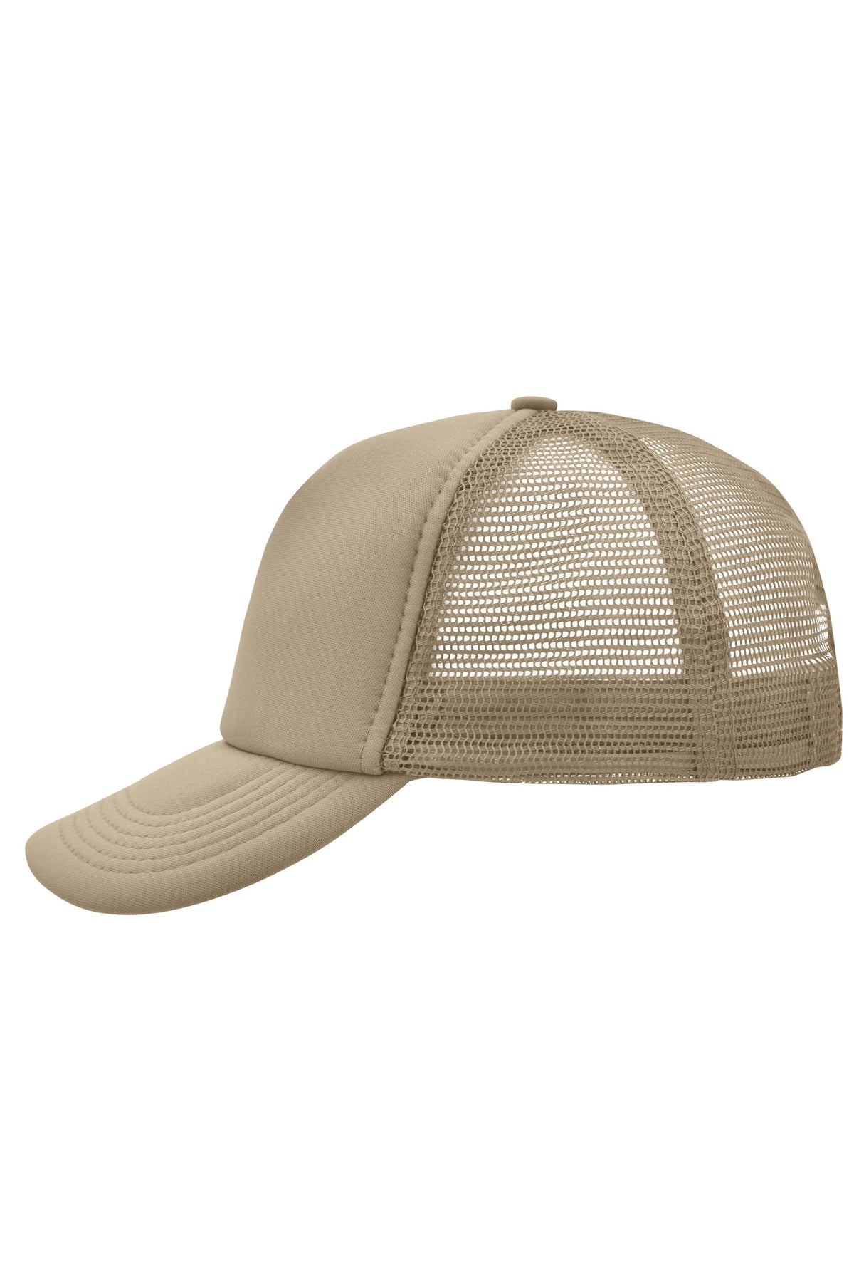 5 Panel Polyester Mesh Cap - Khaki