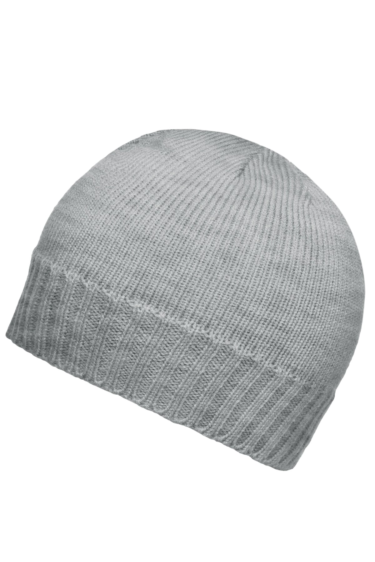 Rib-Beanie - Light Grey Melange