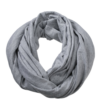 Heather Summer Loop-Scarf - Grey-Heather