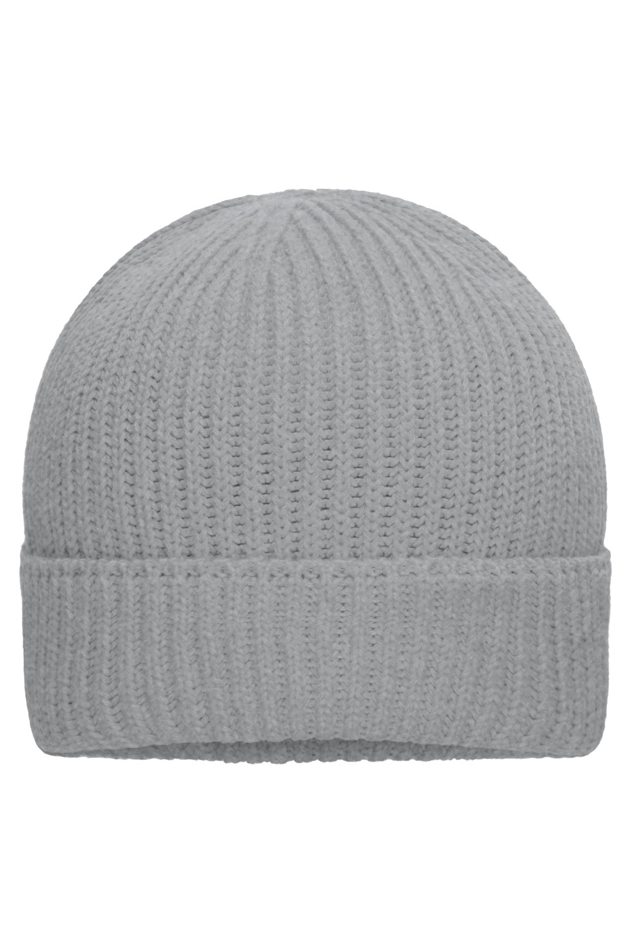 Bio Cotton Winter Beanie - Light Grey Melange
