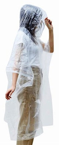 Poncho "AUTUMN" med hætte