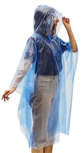 Poncho "AUTUMN" med hætte