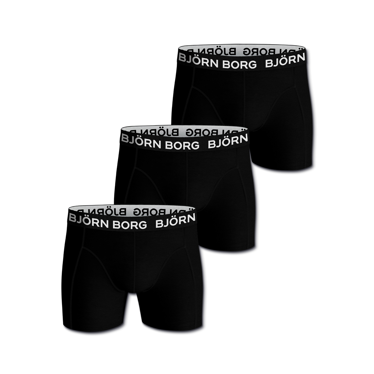 Boxer Solid 3-p Underwear - Björn Borg