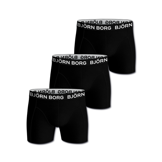 Boxer Solid 3-p Underwear - Björn Borg