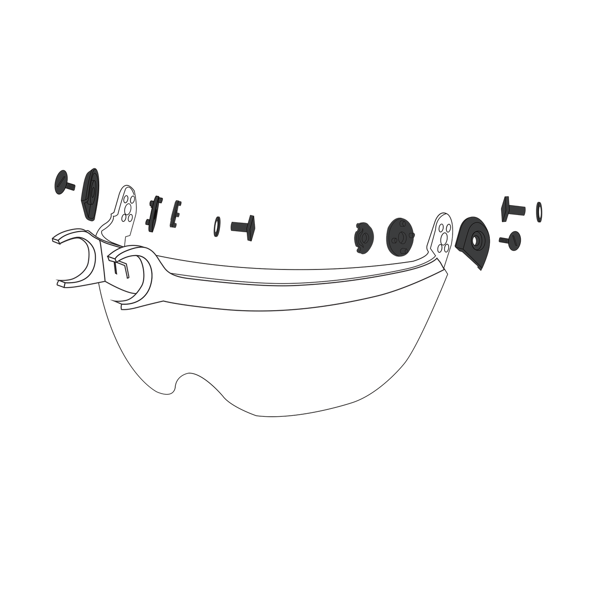 VisorFlex Screws Accessories - Guardio