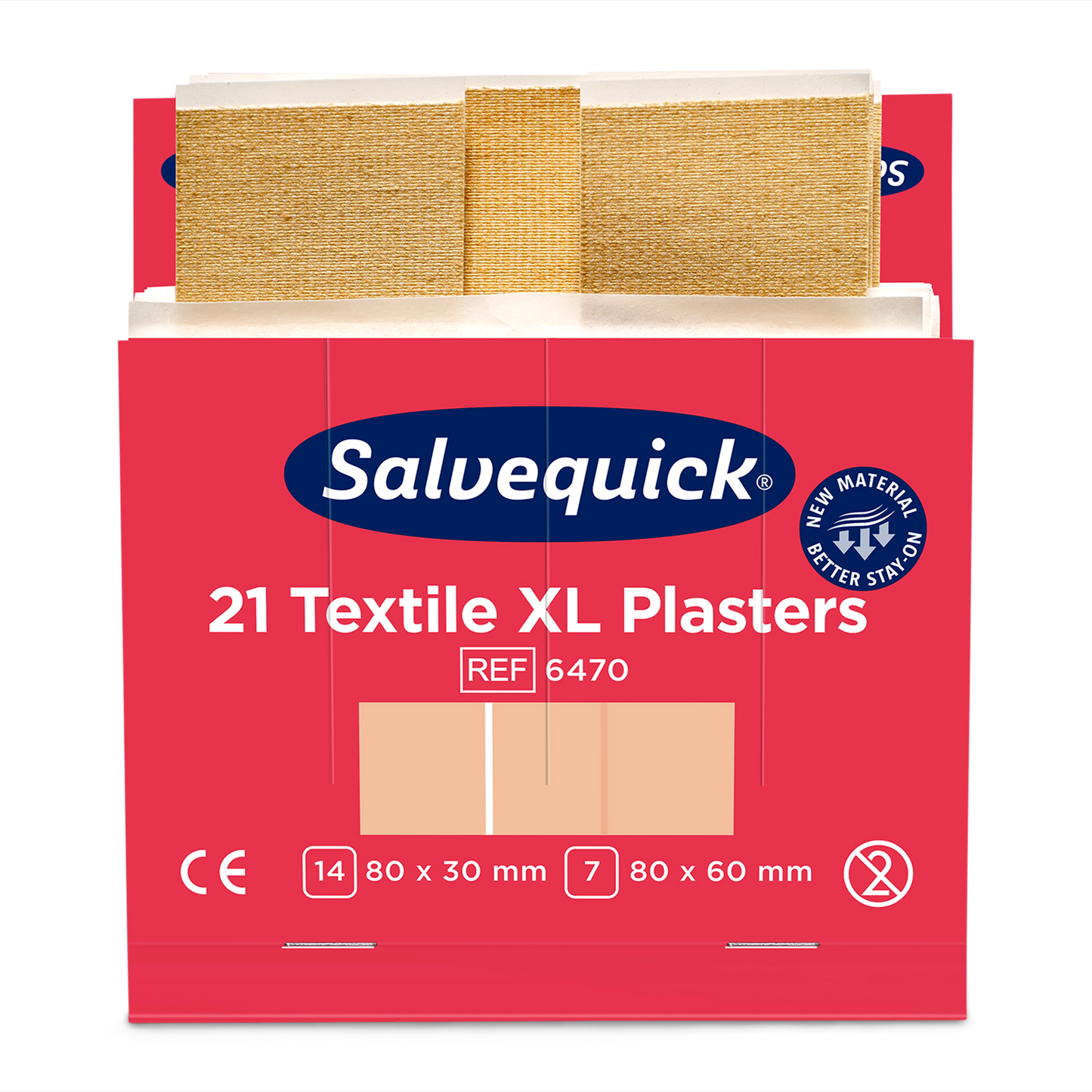 Extra Large Textile Plasters 21 pcs 6 Refill - Cederroth
