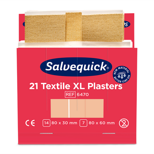 Extra Large Textile Plasters 21 pcs 6 Refill - Cederroth