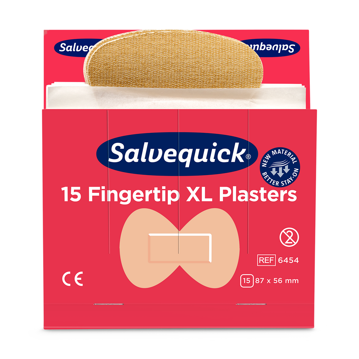 XL Fingertip Plasters Textile 15 pcs 6 Refill - Cederroth