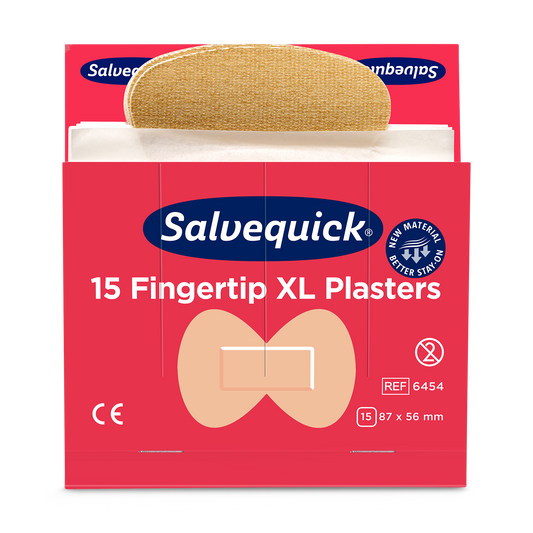 XL Fingertip Plasters Textile 15 pcs 6 Refill - Cederroth