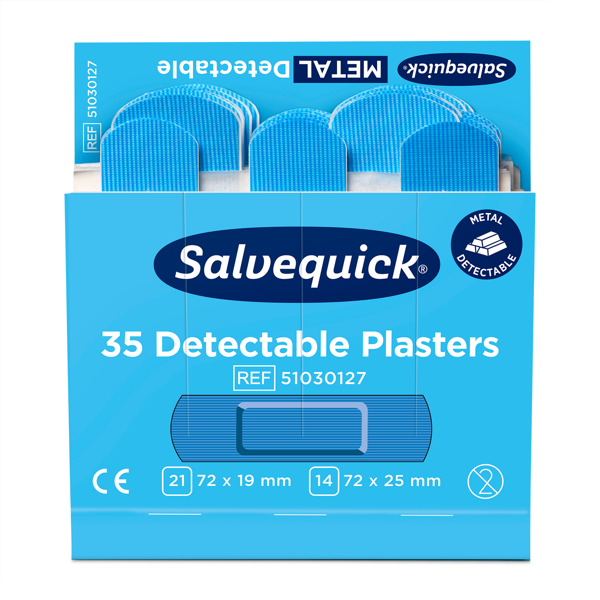 Detectable Plasters 35 pcs 6 Refill - Cederroth