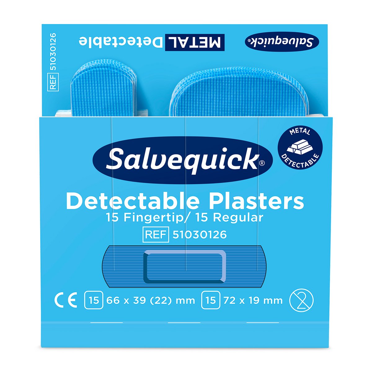 N Fingertip Detectable 30 pcs 6 Refill - Cederroth