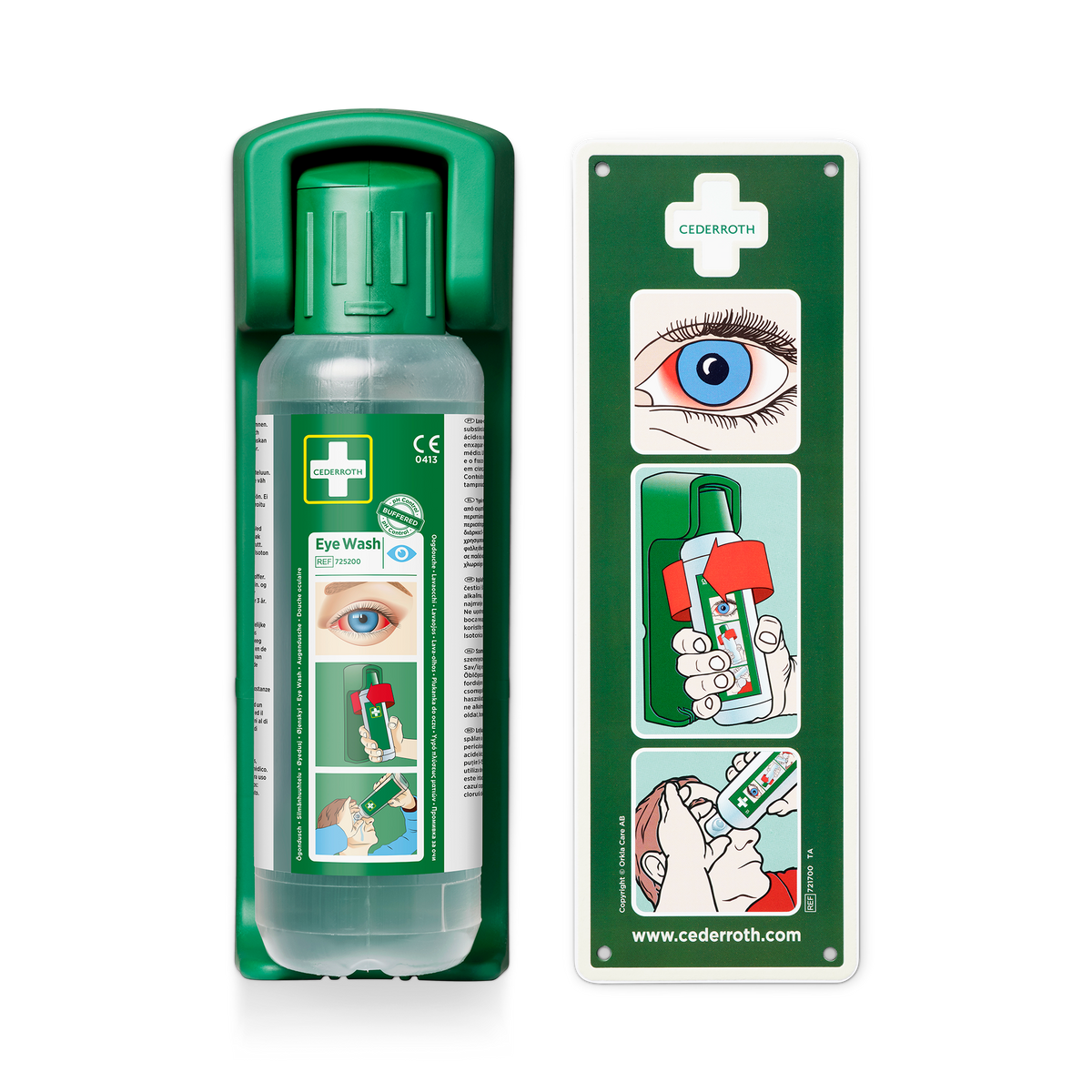 Wall Bracket for 1 Eye Wash - Cederroth