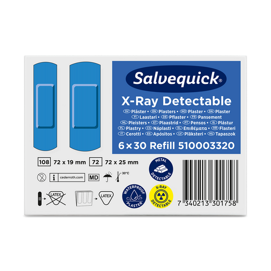 X-Ray Detectable 30x6 Plasters Refill - Cederroth