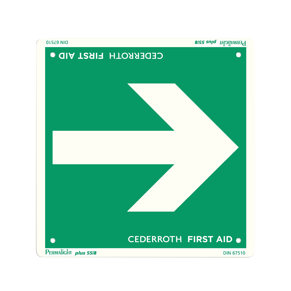 Escape Route Arrow Sign - Cederroth