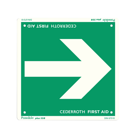 Escape Route Arrow Sign - Cederroth