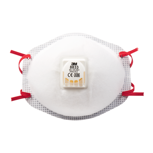 8833 Disposable 10p Half Face Mask - 3M