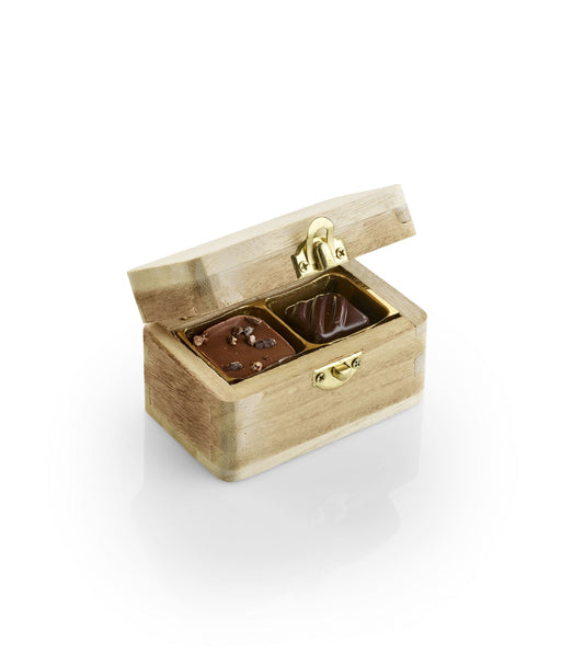 Lys Trææske, 2 stk. Luksus chokolade, 20 g.