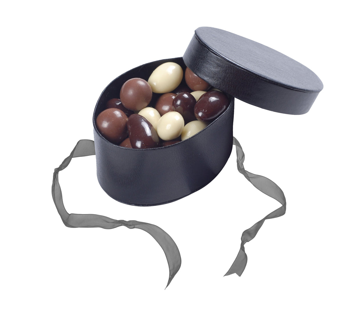 Sort Hatteæske, Bl. nødder & mandler, 90 g.