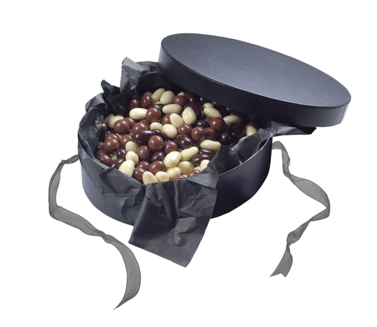 Sort Hatteæske, Bl. nødder & mandler, 1000 g.