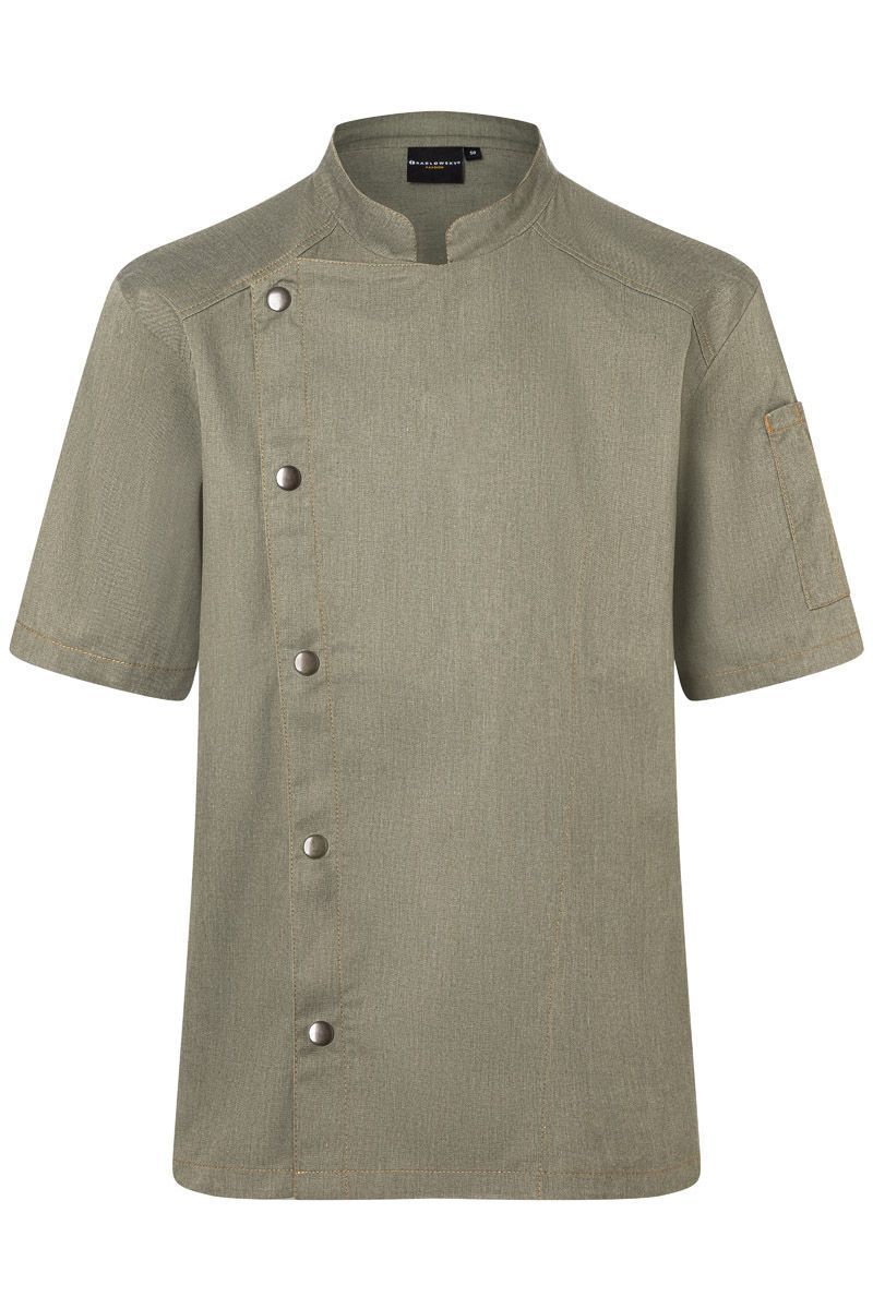 Karlowsky JM 32 SSL Chef Jacke - Vintage Moss Green