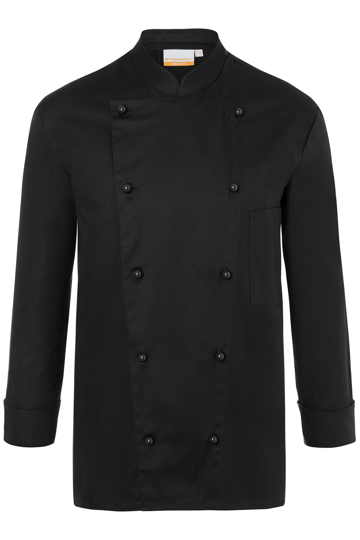 Karlowsky JM 8 Chefs Jacket Th - Black