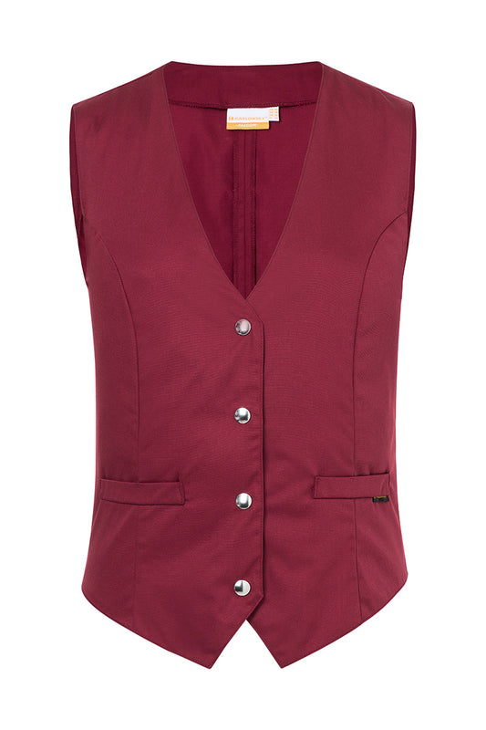 Karlowsky WF 2 Ladies Waiscoat - Bordeaux