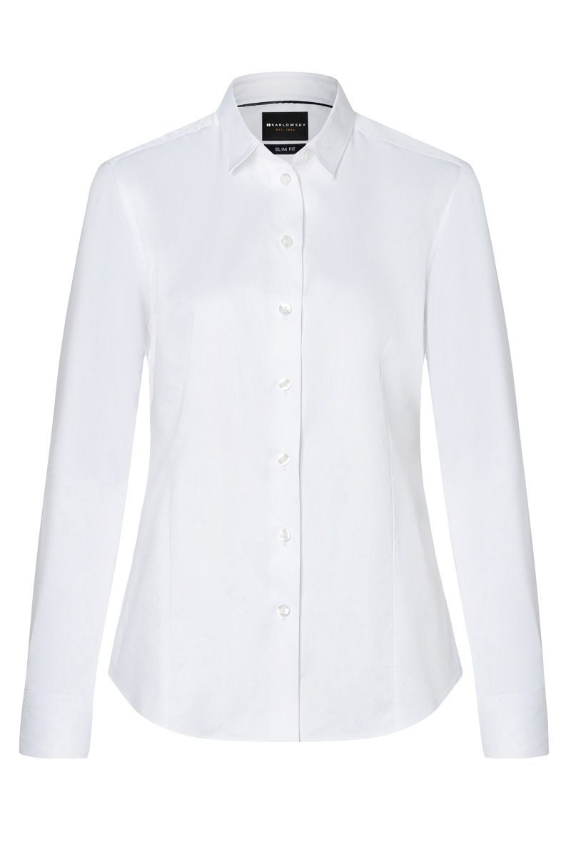 Karlowsky BF 12 Long sleeve Bl - White