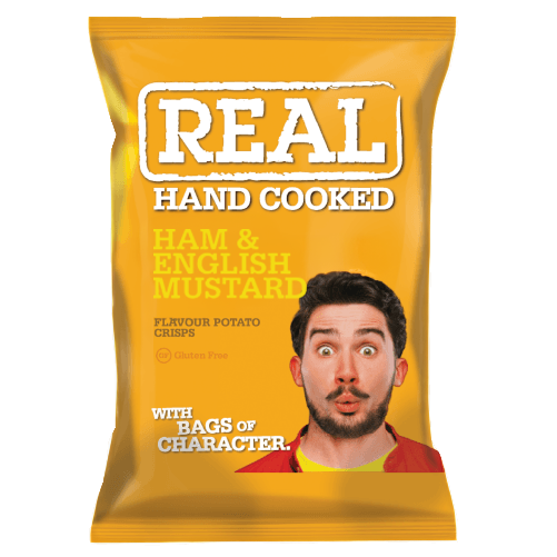 Real Chips, Ham & English Mustard, 35 g.