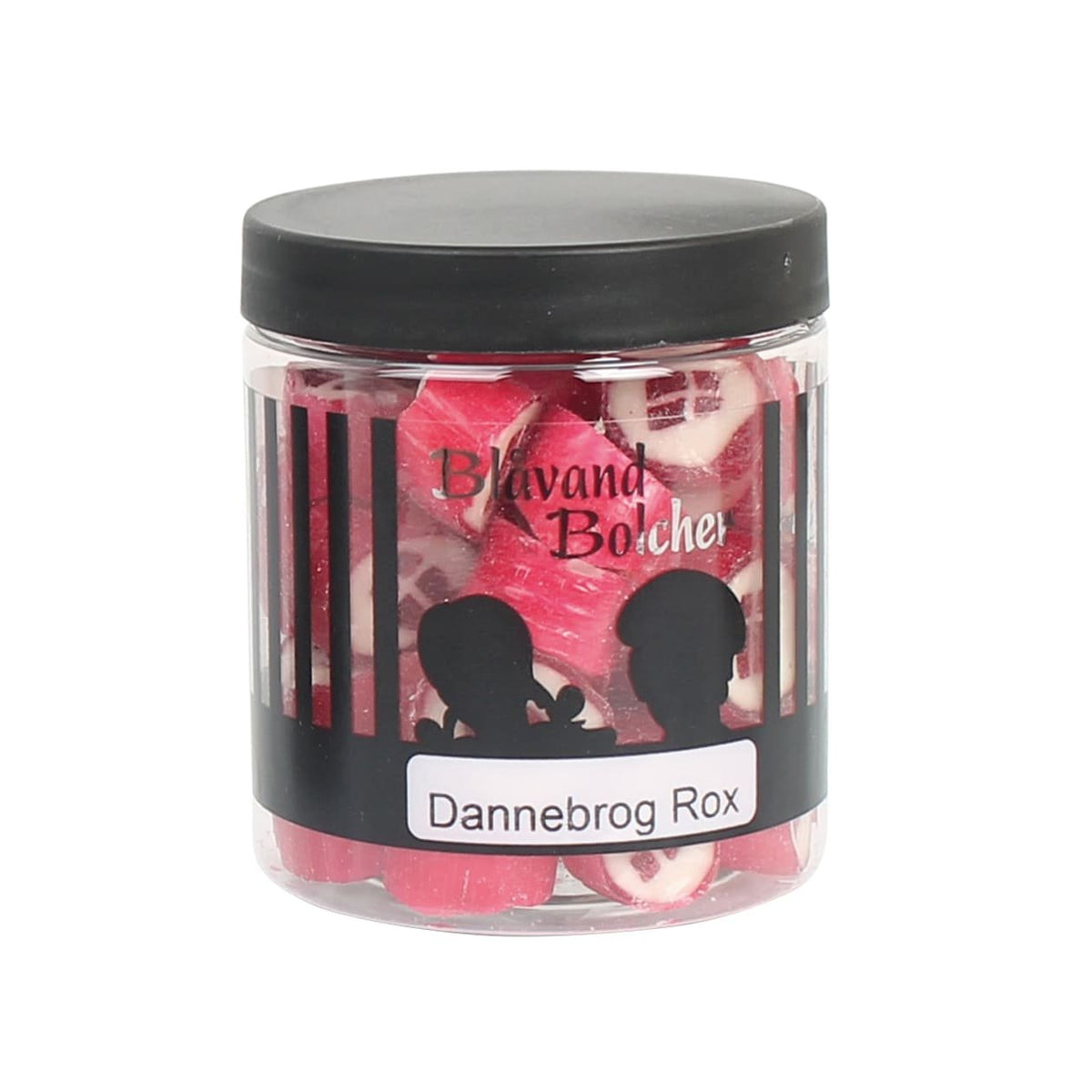 Blåvand Bolcher dåse, Dannebrog rox bolcher, 170 g.