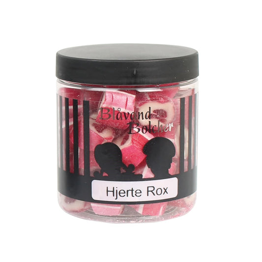 Blåvand Bolcher dåse, Hjerte rox bolcher, 170 g.