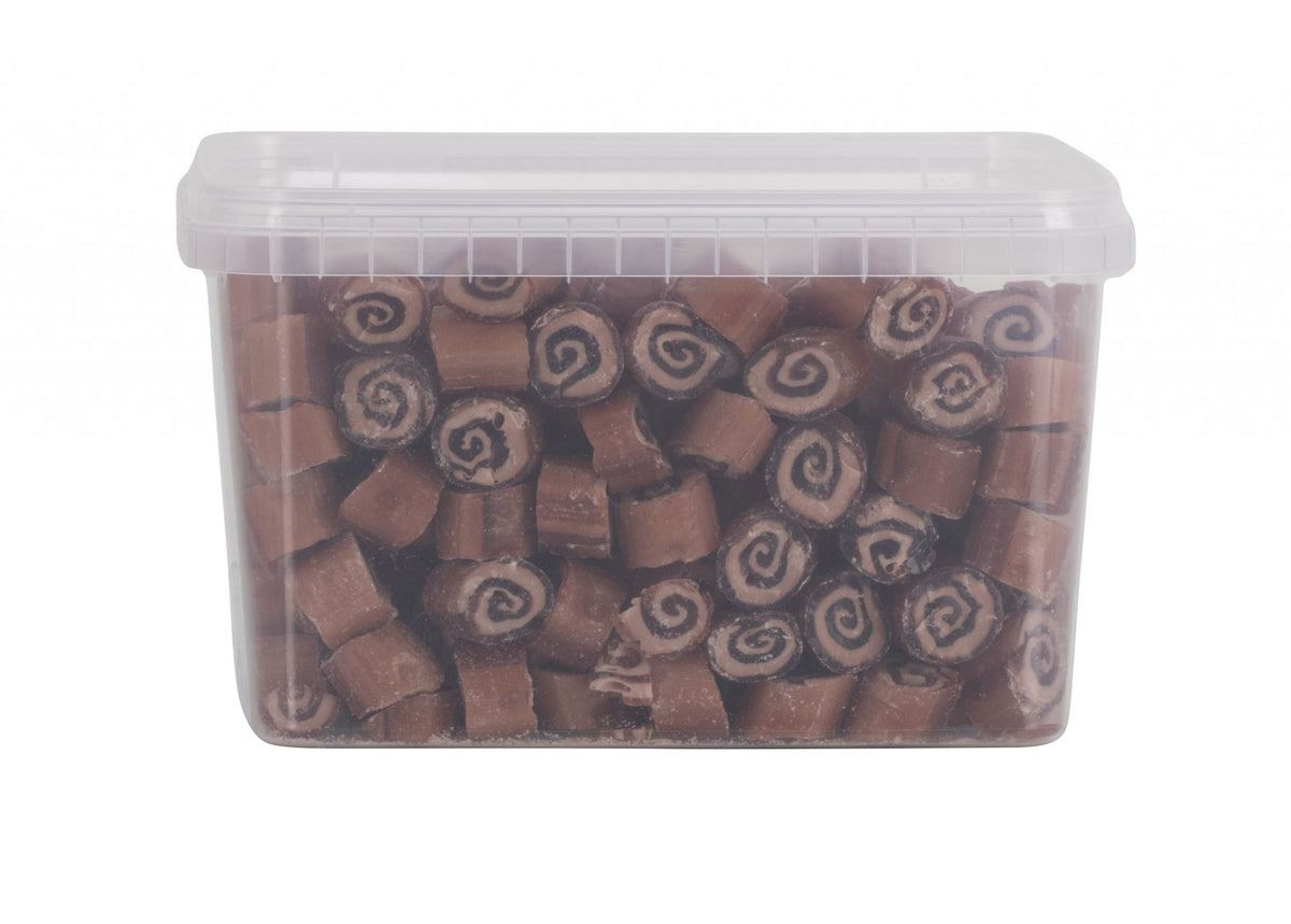 Bulk, Karamelsnegle rox bolcher, 2000 g.