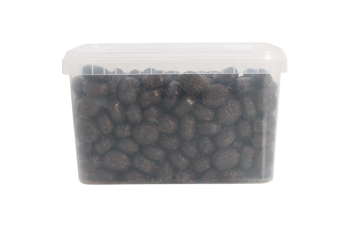 Bulk, Brun lakrids bolcher, 2000 g.
