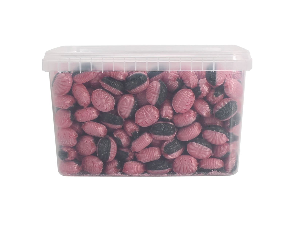 Bulk, Hindbær & lakrids bolcher, 2000 g.