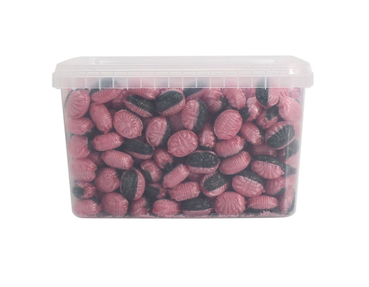 Bulk, Hindbær & lakrids bolcher, 2000 g.